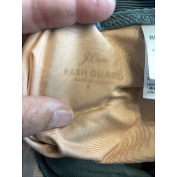 NEW J.CREW  Active ribbed long-sleeve one-piece Swimsuit Rash Guard size 6 pink - Picture 3 of 4